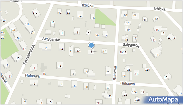 Warszawa, Sztygarów, 8, mapa Warszawy