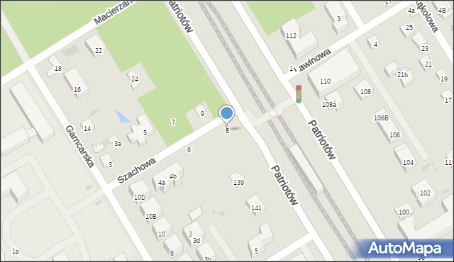 Warszawa, Szachowa, 8, mapa Warszawy