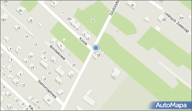 Warszawa, Szulczyka Sylwestra, ks., 14/16, mapa Warszawy