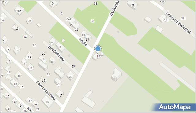 Warszawa, Szulczyka Sylwestra, ks., 14, mapa Warszawy