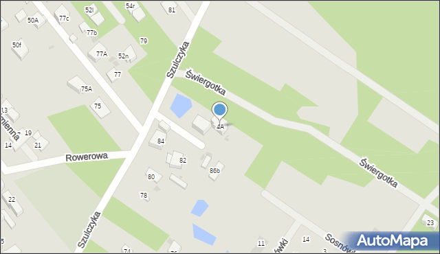 Warszawa, Szulczyka Sylwestra, ks., 4A, mapa Warszawy