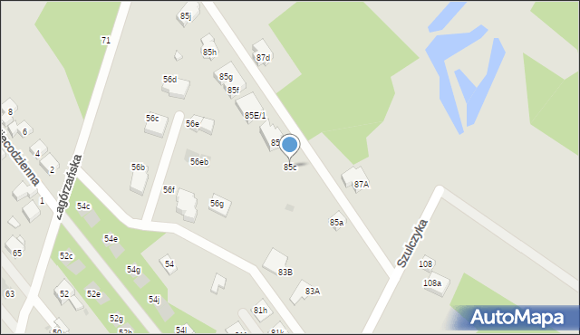 Warszawa, Szulczyka Sylwestra, ks., 85c, mapa Warszawy