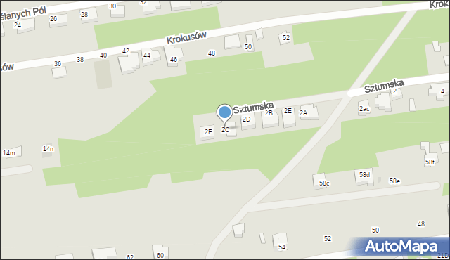 Warszawa, Sztumska, 2C, mapa Warszawy