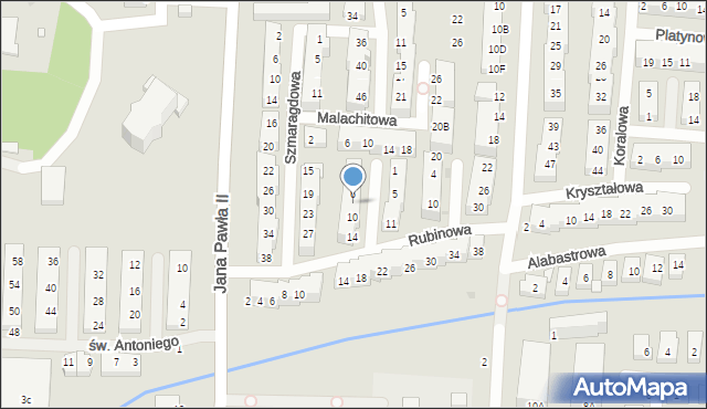 Warszawa, Szafirowa, 8, mapa Warszawy