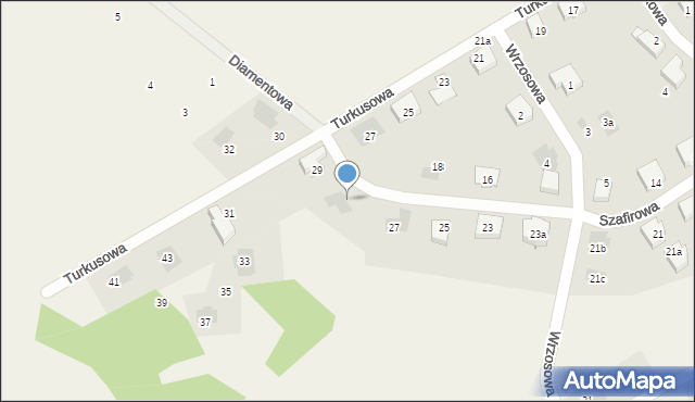 Warzymice, Szafirowa, 28, mapa Warzymice