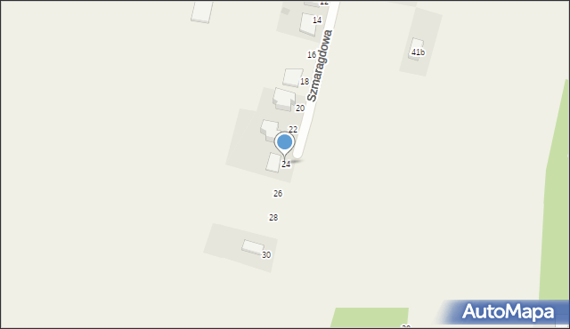 Wąwał, Szmaragdowa, 24, mapa Wąwał