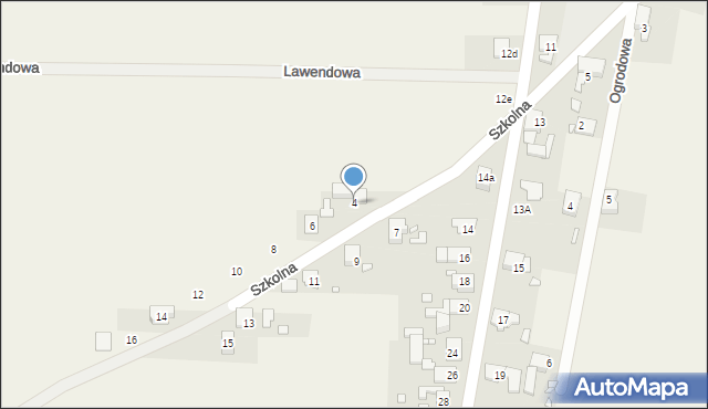 Wawelno, Szkolna, 4, mapa Wawelno