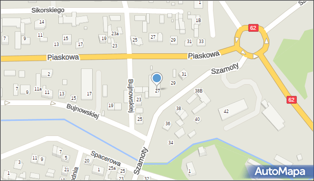 Węgrów, Szamoty Karola, 27, mapa Węgrów