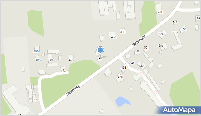 Węgrów, Szamoty Karola, 43, mapa Węgrów