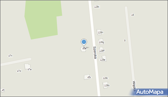 Węgrów, Szeroka, 45e, mapa Węgrów