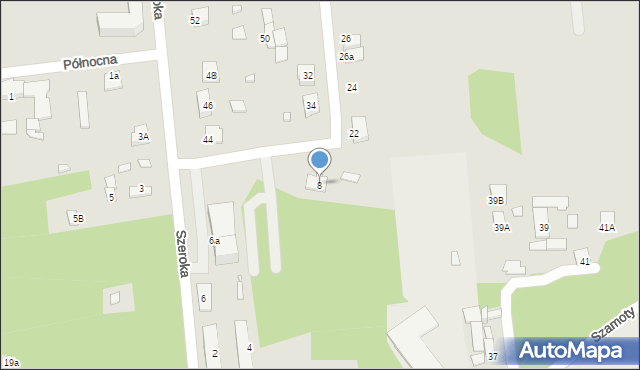 Węgrów, Szeroka, 8, mapa Węgrów