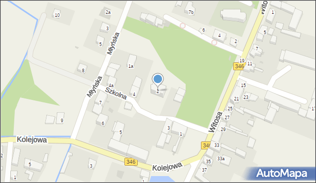 Węgry, Szkolna, 2, mapa Węgry
