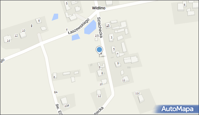 Widlino, Szlachecka, 4, mapa Widlino