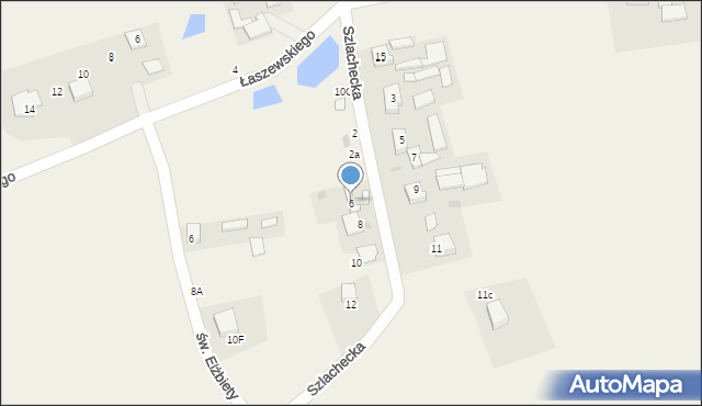 Widlino, Szlachecka, 6, mapa Widlino