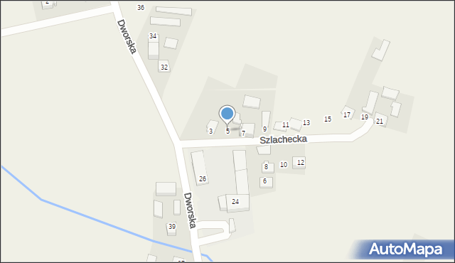 Więcławice Dworskie, Szlachecka, 5, mapa Więcławice Dworskie