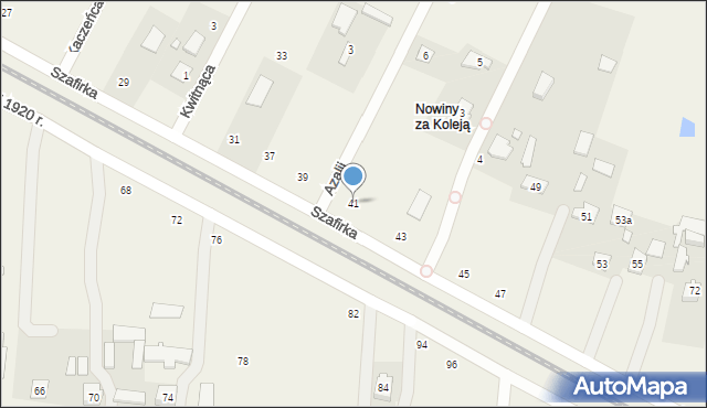 Wielgolas Brzeziński, Szafirka, 41, mapa Wielgolas Brzeziński