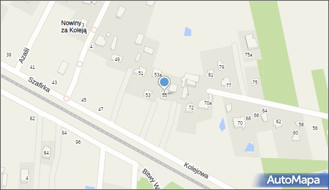 Wielgolas Brzeziński, Szafirka, 55, mapa Wielgolas Brzeziński