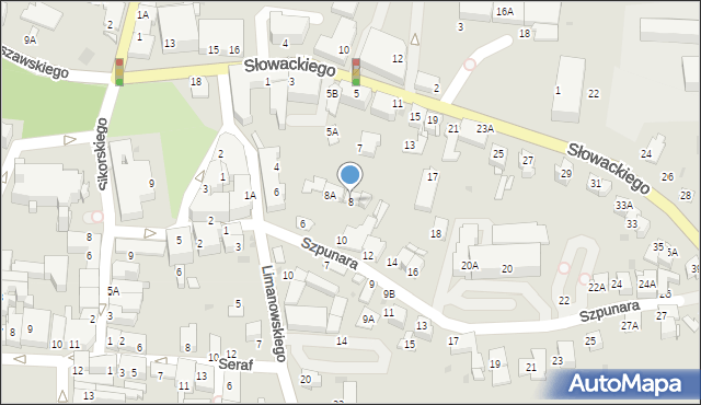 Wieliczka, Szpunara Bolesława, 8, mapa Wieliczka