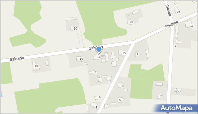 Wielka Wieś, Szkolna, 17, mapa Wielka Wieś
