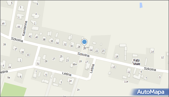 Wieniec, Szkolna, 26, mapa Wieniec