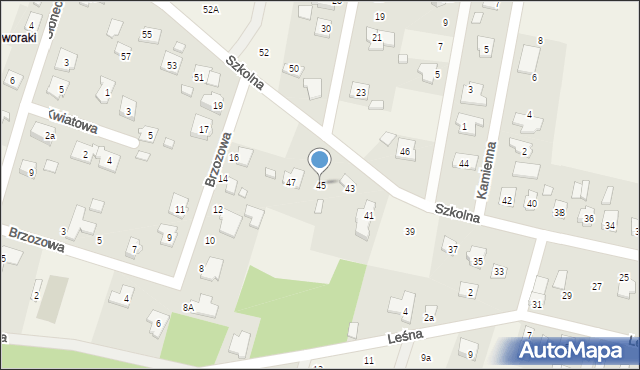 Wieniec, Szkolna, 45, mapa Wieniec