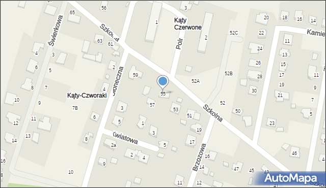 Wieniec, Szkolna, 55, mapa Wieniec