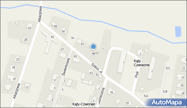 Wieniec, Szkolna, 58, mapa Wieniec