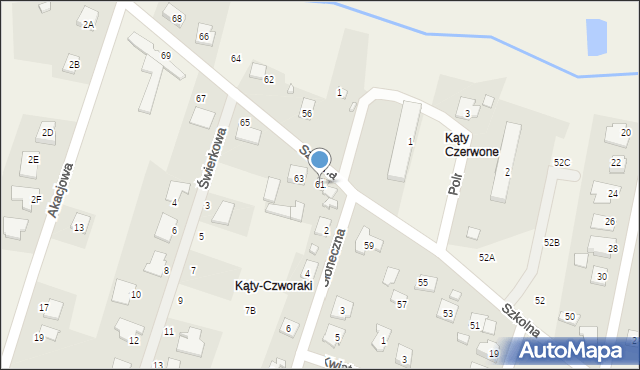 Wieniec, Szkolna, 61, mapa Wieniec