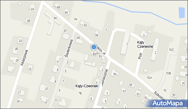 Wieniec, Szkolna, 63, mapa Wieniec