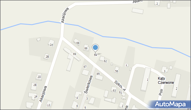 Wieniec, Szkolna, 64, mapa Wieniec