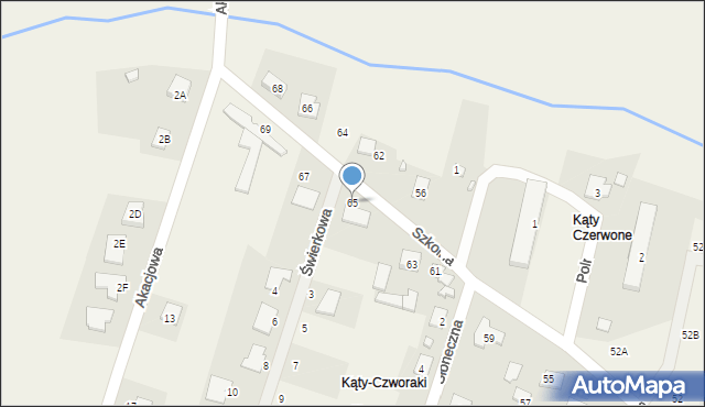 Wieniec, Szkolna, 65, mapa Wieniec