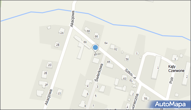 Wieniec, Szkolna, 67, mapa Wieniec