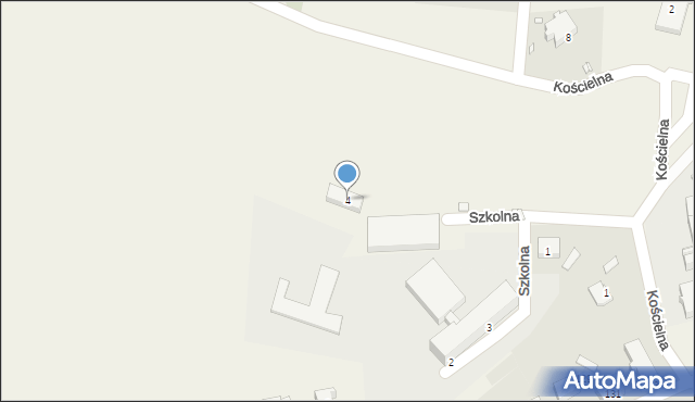 Wierbka, Szkolna, 4, mapa Wierbka