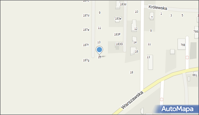 Wierzbin, Szlachecka, 15, mapa Wierzbin