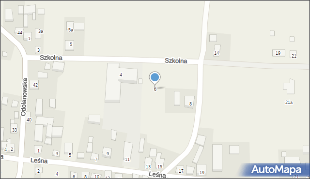 Wierzbno, Szkolna, 6, mapa Wierzbno