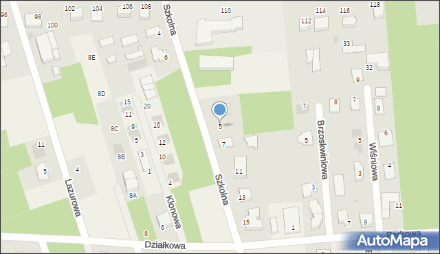 Wierzchowisko, Szkolna, 5, mapa Wierzchowisko