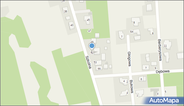 Wierzchowisko, Szkolna, 51, mapa Wierzchowisko