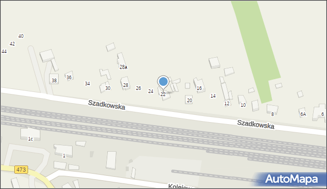 Wiewiórczyn, Szadkowska, 22, mapa Wiewiórczyn