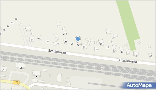 Wiewiórczyn, Szadkowska, 24, mapa Wiewiórczyn