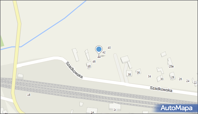 Wiewiórczyn, Szadkowska, 44, mapa Wiewiórczyn