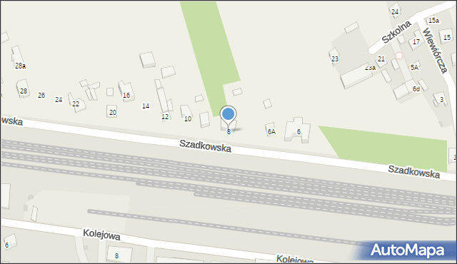Wiewiórczyn, Szadkowska, 8, mapa Wiewiórczyn