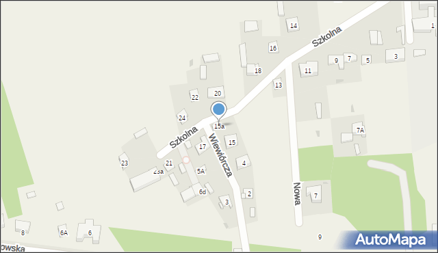 Wiewiórczyn, Szkolna, 15a, mapa Wiewiórczyn