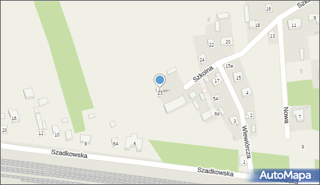 Wiewiórczyn, Szkolna, 23, mapa Wiewiórczyn