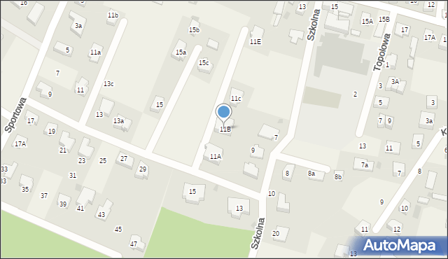 Wilczyce, Szkolna, 11B, mapa Wilczyce