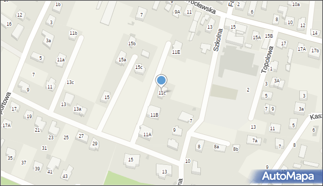 Wilczyce, Szkolna, 11c, mapa Wilczyce