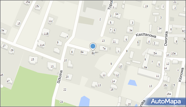 Wilczyce, Szkolna, 8b, mapa Wilczyce