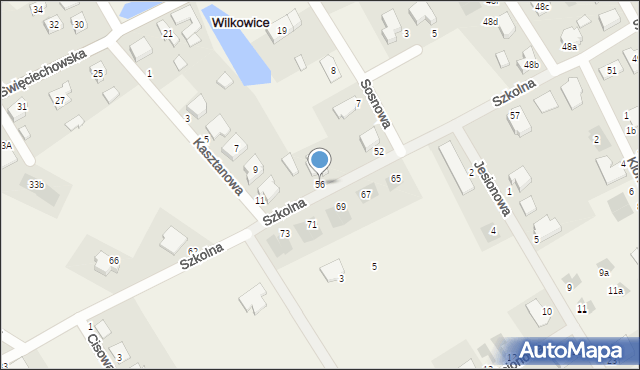 Wilkowice, Szkolna, 56, mapa Wilkowice