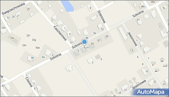 Wilkowice, Szkolna, 71, mapa Wilkowice