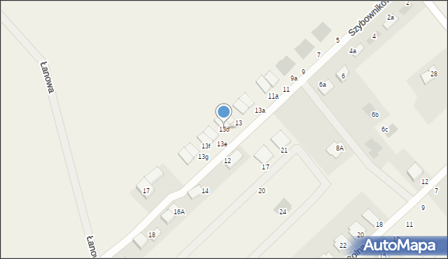 Wilkowice, Szybowników, 13d, mapa Wilkowice