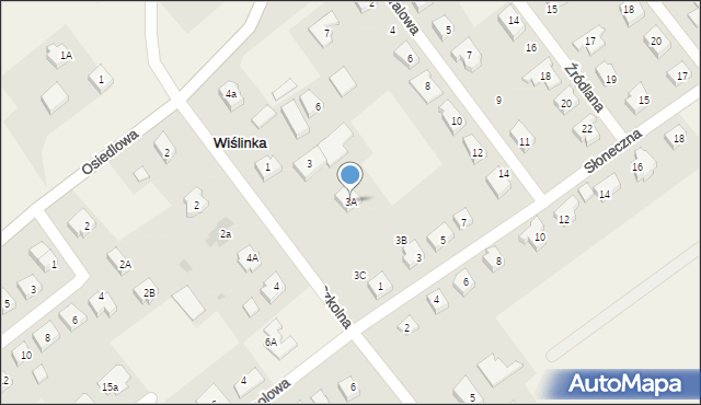 Wiślinka, Szkolna, 3A, mapa Wiślinka